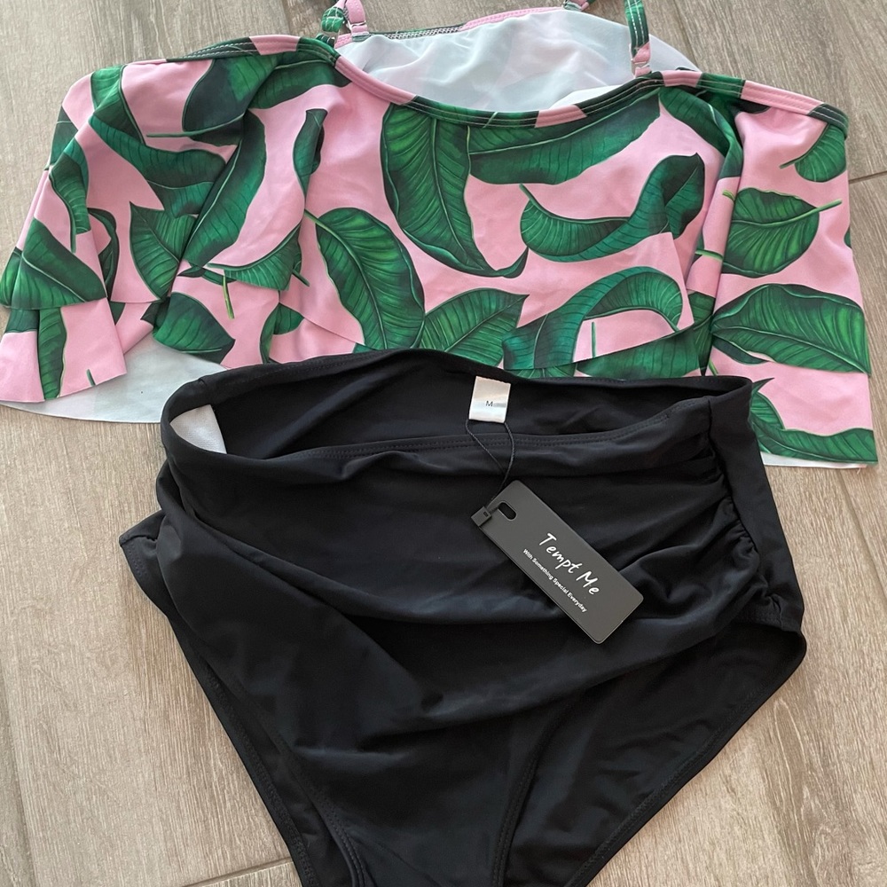 Tempt Me Ruffle Top & High Waisted Bikini Bottom - Picture 6 of 16